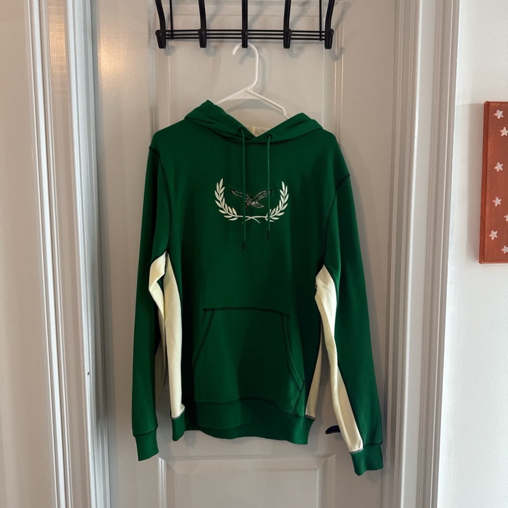 Green and Cream Philadelphia Eagles Men's Hoodie